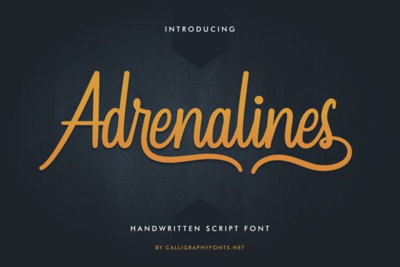 Adrenalines: A Stylish Font for Handmade Creations