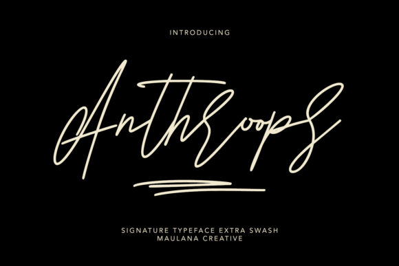 Anthroops: A Stylish Script Font for Web Design