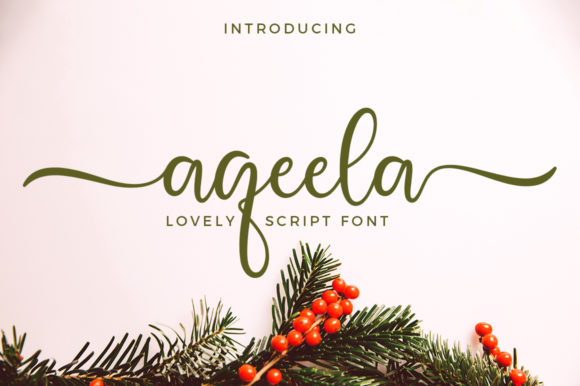 Aqeela: A Charming Script Font for Web Design