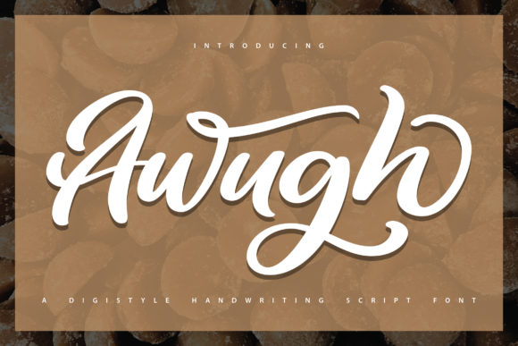 Awugh: A Bold Handwritten Font for Editorial Elegance