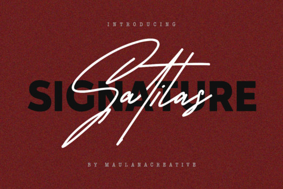 Bring Elegance to Your Creations with Satilas Signature Font