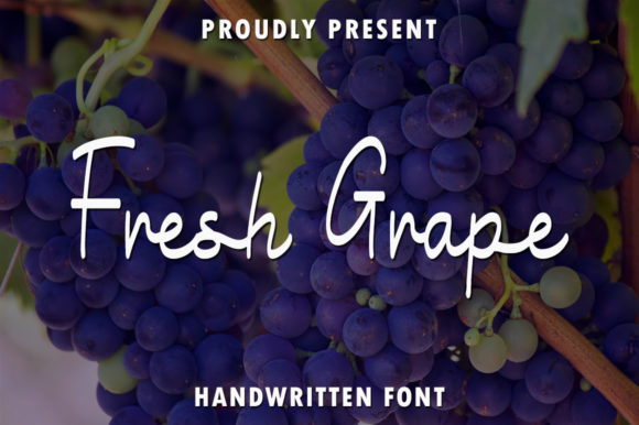 Discover Fresh Grape: A Handwritten Font for Elegant Publishing