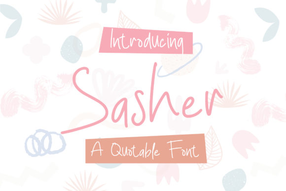 Elevate Your Brand with Sasher: A Charming Handwritten Font