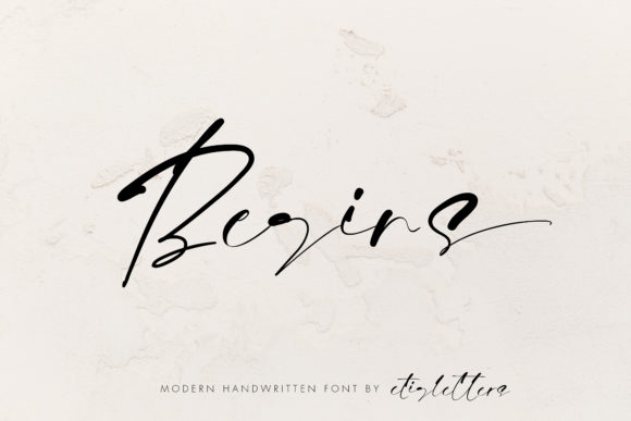 Elevate Your Web Design with Begins: A Handwritten Script Font