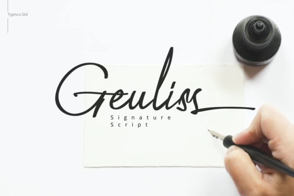 Geuliss: A Stylish Script Font for Elegant Web Design