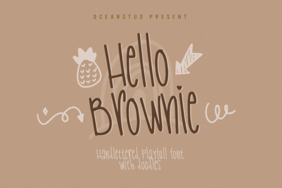 Hello Brownie: A Charming Handwritten Font for Creative Makers