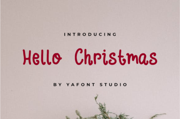 Hellow Christmas: A Handwritten Font for Creative Web Design