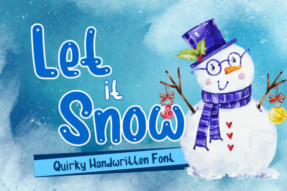 Let It Snow: A Charming Handwritten Font for Web Design
