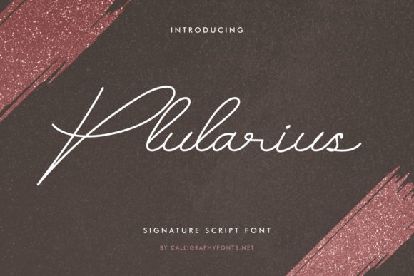 Plularius: A Delicate and Elegant Handwritten Font for Web Design