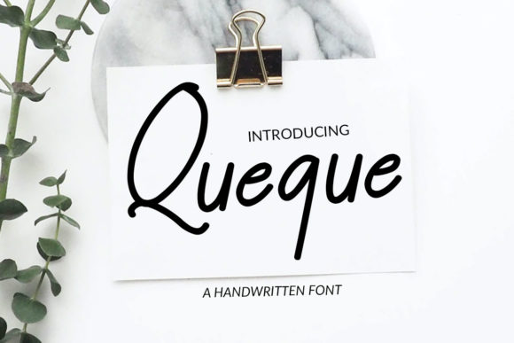 Queque: A Delicate Handwritten Font for Romantic Campaigns