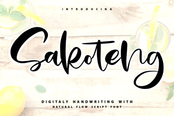 Sakoteng: A Script Amp Font for Creative Projects