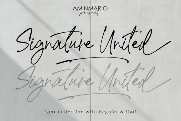 Signature United: A Handwritten Font for Elegant Web Design