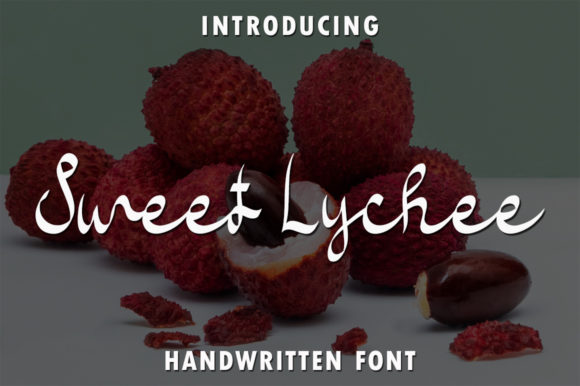 Sweet Lychee: A Modern Handwritten Font for Engaging Visuals