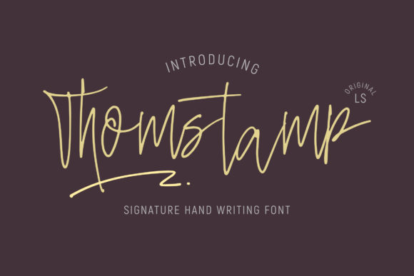 Thomstamp: A Delicate Font for Handmade Creations