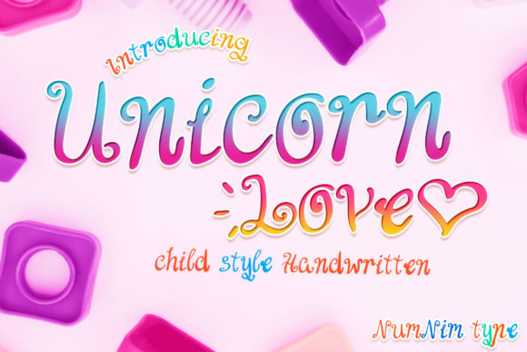 Unicorn Love: A Font for Whimsical Elegance