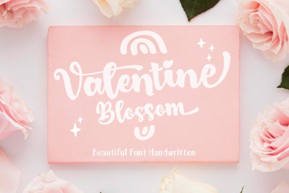 Valentine Blossom: A Charming Script Font for Editorial Design