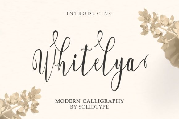 Whitelya: A Modern Script Font for Editorial Design